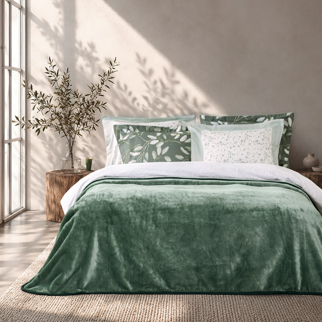 Κουβέρτα Βελουτέ 220x240 Γκρι Σκούρο Coperta Dark Gray Nima Home - Nima - MyHouseandKids