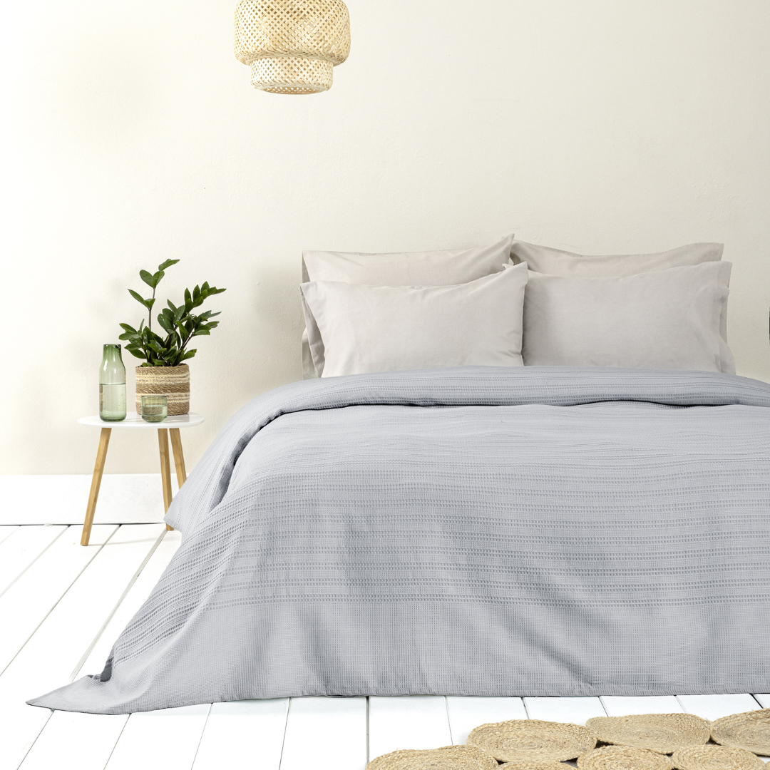 Κουβέρτα Βαμβακερή Μονή 220x240εκ.  Dune Gray Nima - Nima - MyHouseandKids