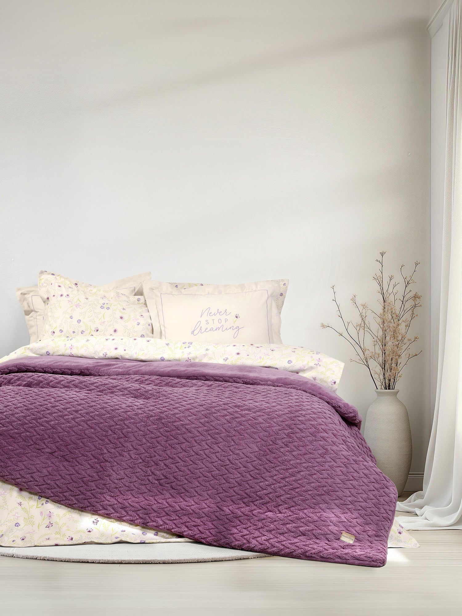 Κουβέρτα/Πάπλωμα Υπέρδιπλο 220x240 - Muffle Mauve