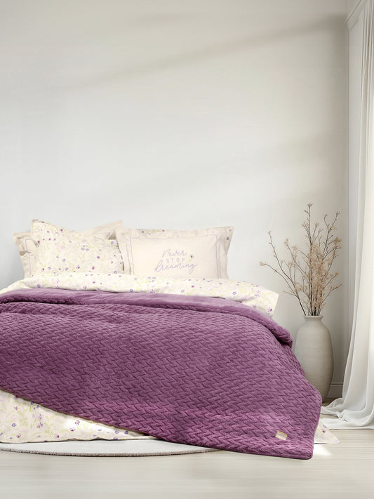 Κουβέρτα/Πάπλωμα Υπέρδιπλο 220x240 - Muffle Mauve