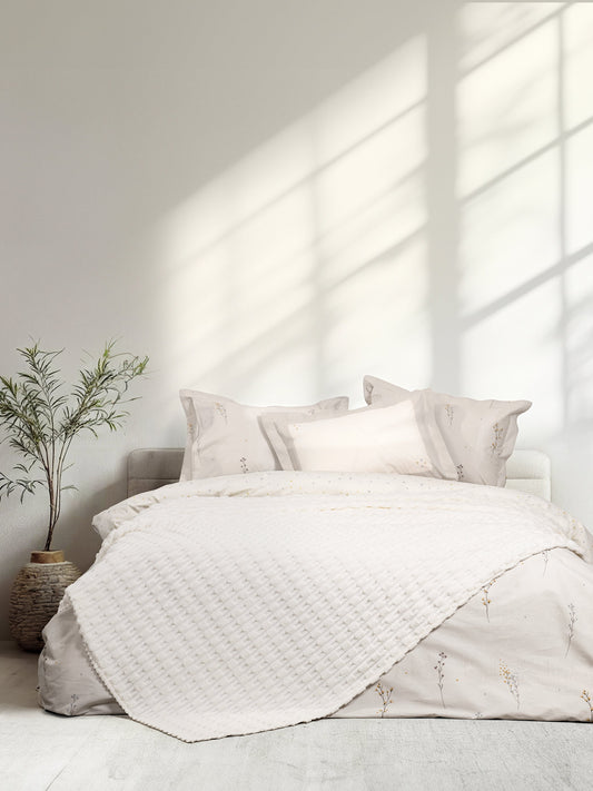 Κουβέρτα Υπέρδιπλη 220x240 - Savara Ivory