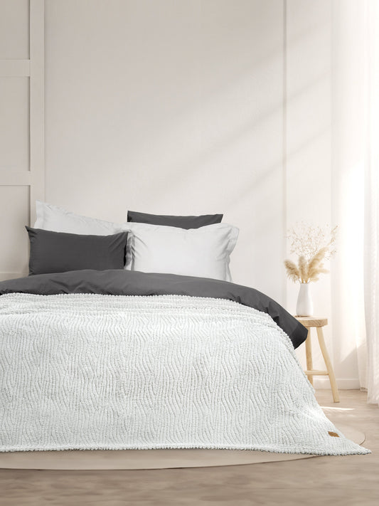Κουβέρτα Υπέρδιπλη 220x240 - Serenus Gray