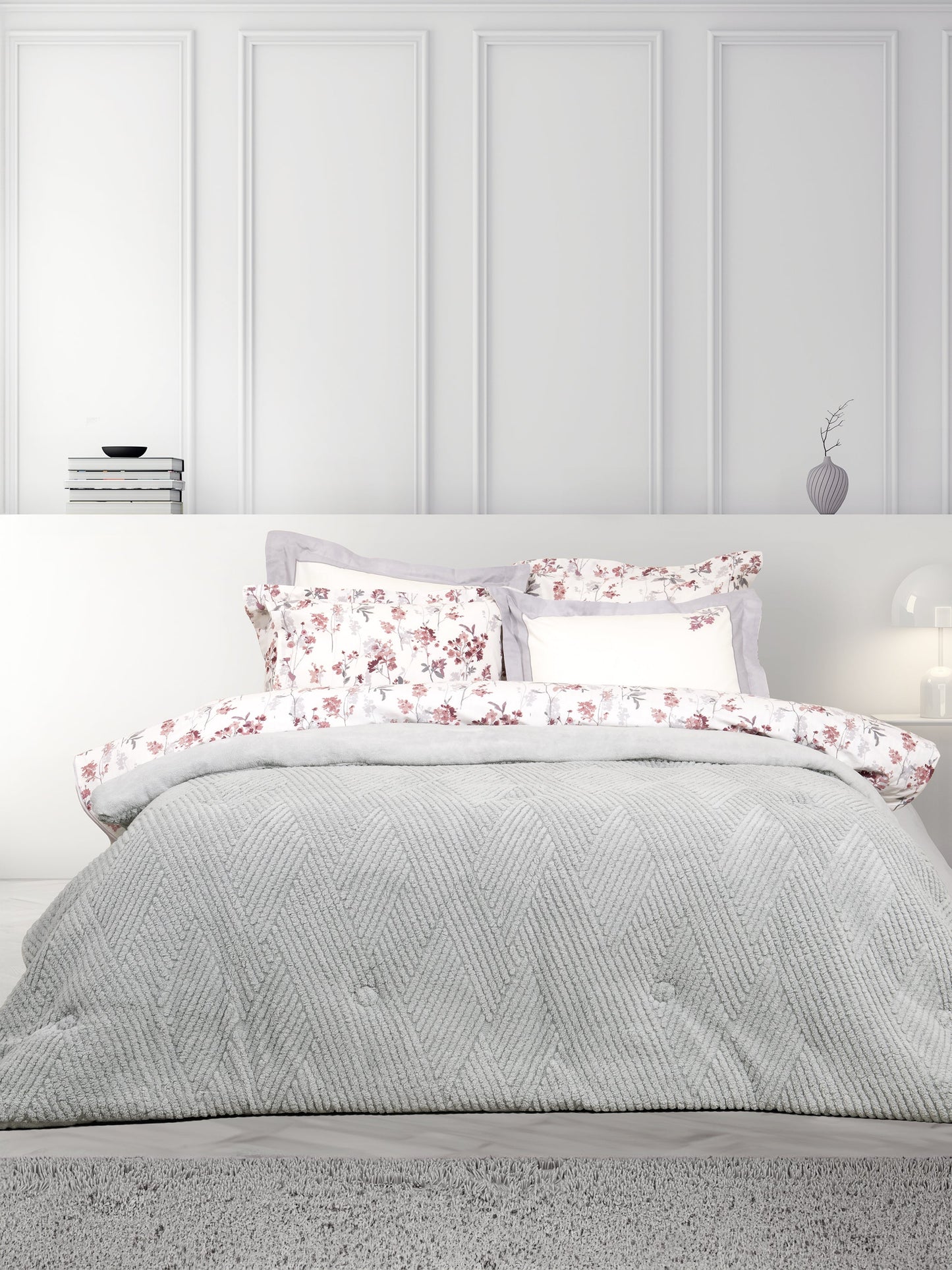 Κουβέρτα/Πάπλωμα Υπέρδιπλο 220x240 - Velva Light Gray