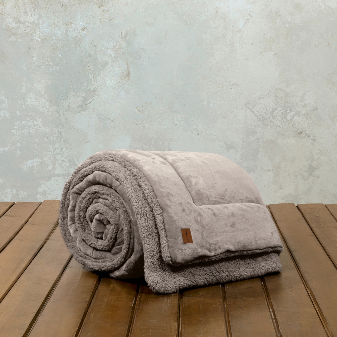 Κουβερτοπάπλωμα Υπέρδιπλο 220x240cm Cira Cigar Beige Νima Home - - Nima - MyHouseandKids