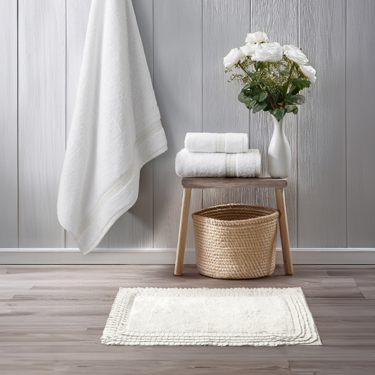 Πετσέτες Μπάνιου 3τμχ Aveline White 450gr/m² Koccon - Nima - MyHouseandKids