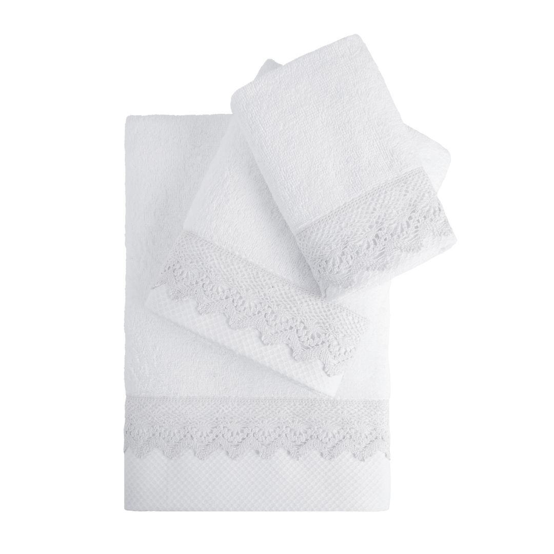 Πετσέτες Μπάνιου Σετ 3τμχ Demur White 480gr/m² - Nima - MyHouseandKids