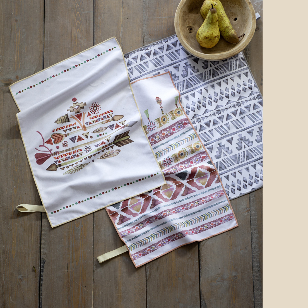 Σετ Πετσέτες Κουζίνας 3 τεμ. Microfiber Zahara ΝΙΜΑ ΗΟΜΕ - NimaHome - MyHouseandKids