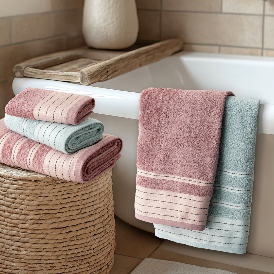 Πετσέτες Μπάνιου 3τμχ River Apple Pink 450gr/m² Nima - Nima - MyHouseandKids
