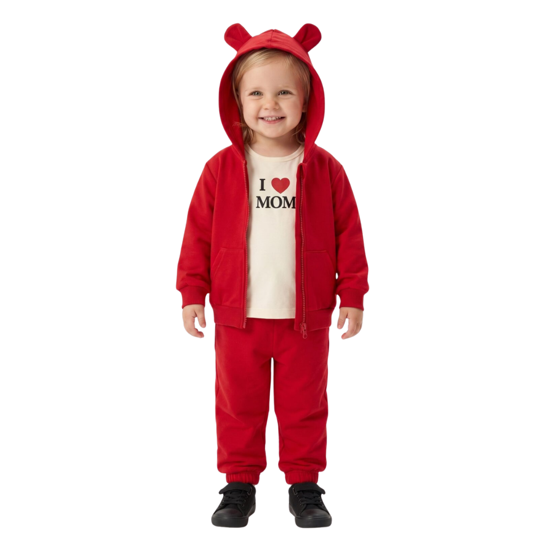 Παιδικό Σετ Φόρμας 3 Τεμ. Κόκκινο Trax 50732 - Trax - MyHouseandKids