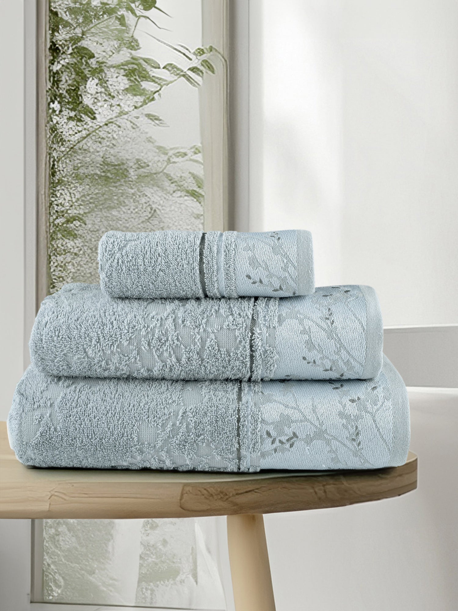 Σετ Πετσέτες (30x50 + 50x90 + 70x140) - Inverno Light Blue