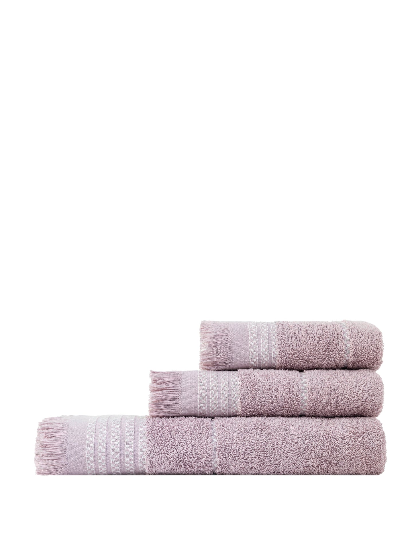Σετ Πετσέτες (30x50 + 50x90 + 70x140) Plush - Dusty Lilac