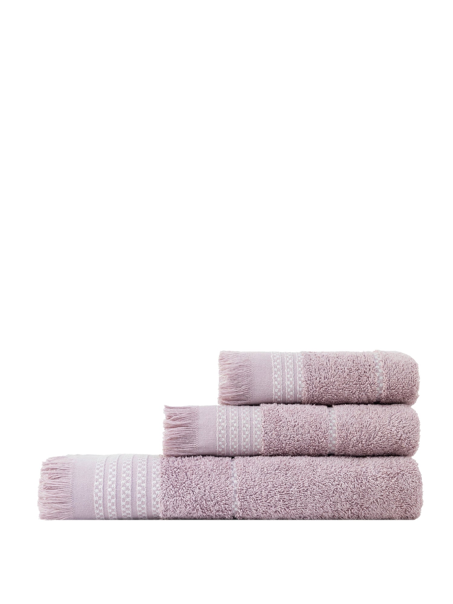 Σετ Πετσέτες (30x50 + 50x90 + 70x140) Plush - Dusty Lilac