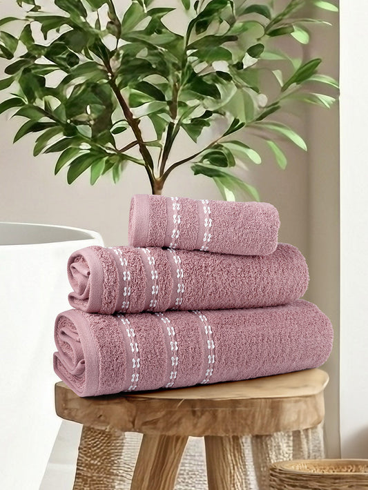 Σετ Πετσέτες (30x50 + 50x90 + 70x140) - Retour Apple Pink