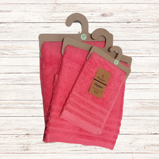 Πετσέτα Χεριών 30x50cm Πενιέ Σx.Olympus 550 gsm Coral - Flamingo - MyHouseandKids