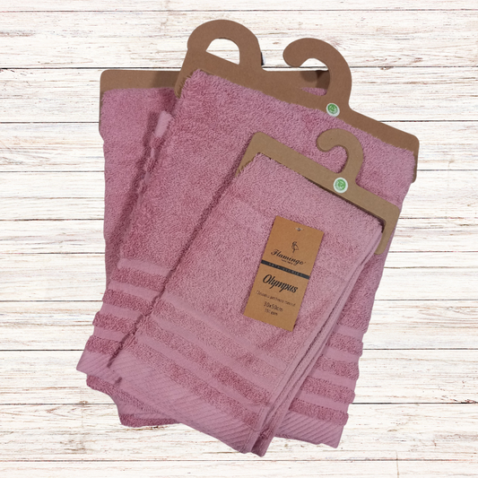 Πετσέτα Χεριών 30x50cm Πενιέ Σx.Olympus 550 gsm Αμέθυστος - Flamingo - MyHouseandKids