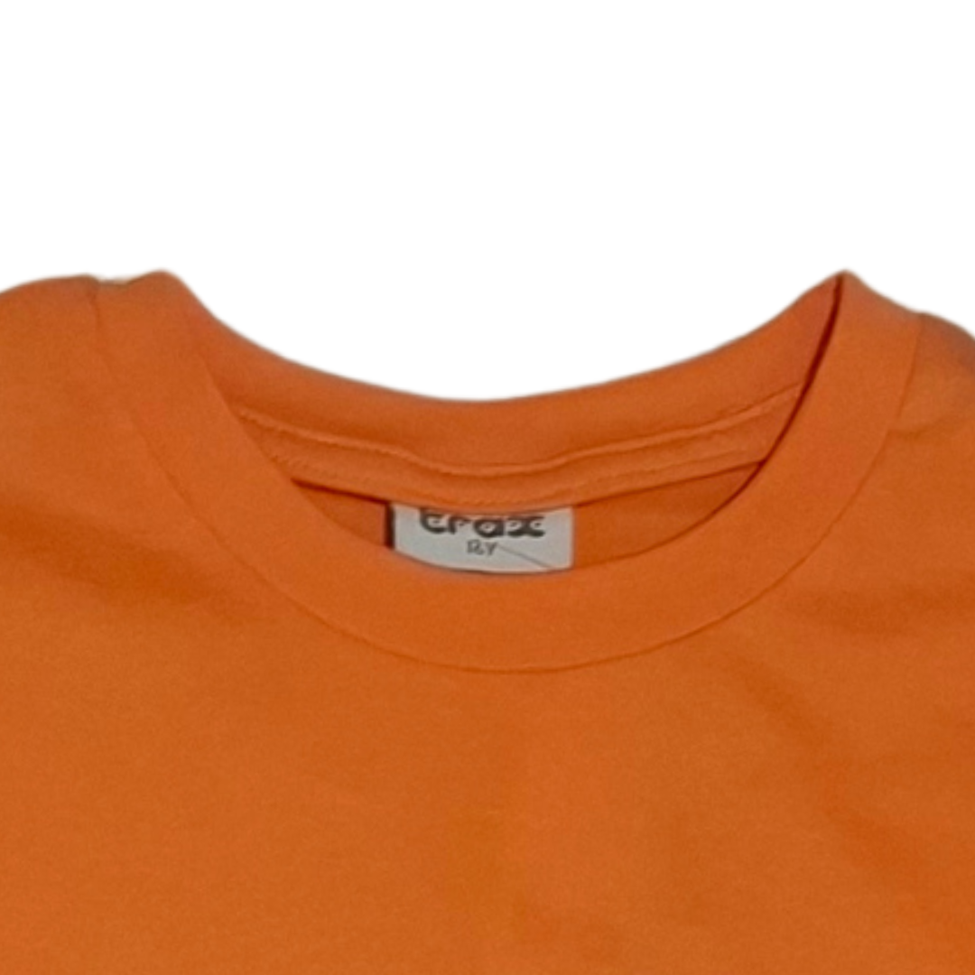 Μπλούζα Κοντομάνικη Πορτοκαλί Trax 41363-trax-41363-paidikarouxa-mplouzes-vamvakeres-kontomanikes-agori-kalokairines-portokali-dora-genethion-giortis-parti-myhouseandkids