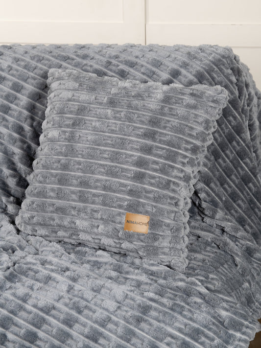 Διακοσμητική Μαξιλαροθήκη 45x45 - Savara Dark Gray