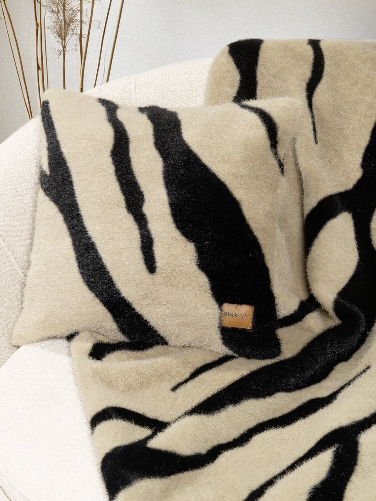 Διακοσμητική Μαξιλαροθήκη 45x45 - Sebra Beige