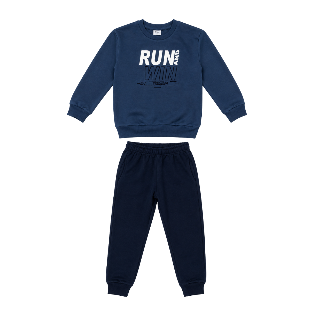 Φόρμα Φουτερ Μπλε 50828 - Trax - MyHouseandKids
