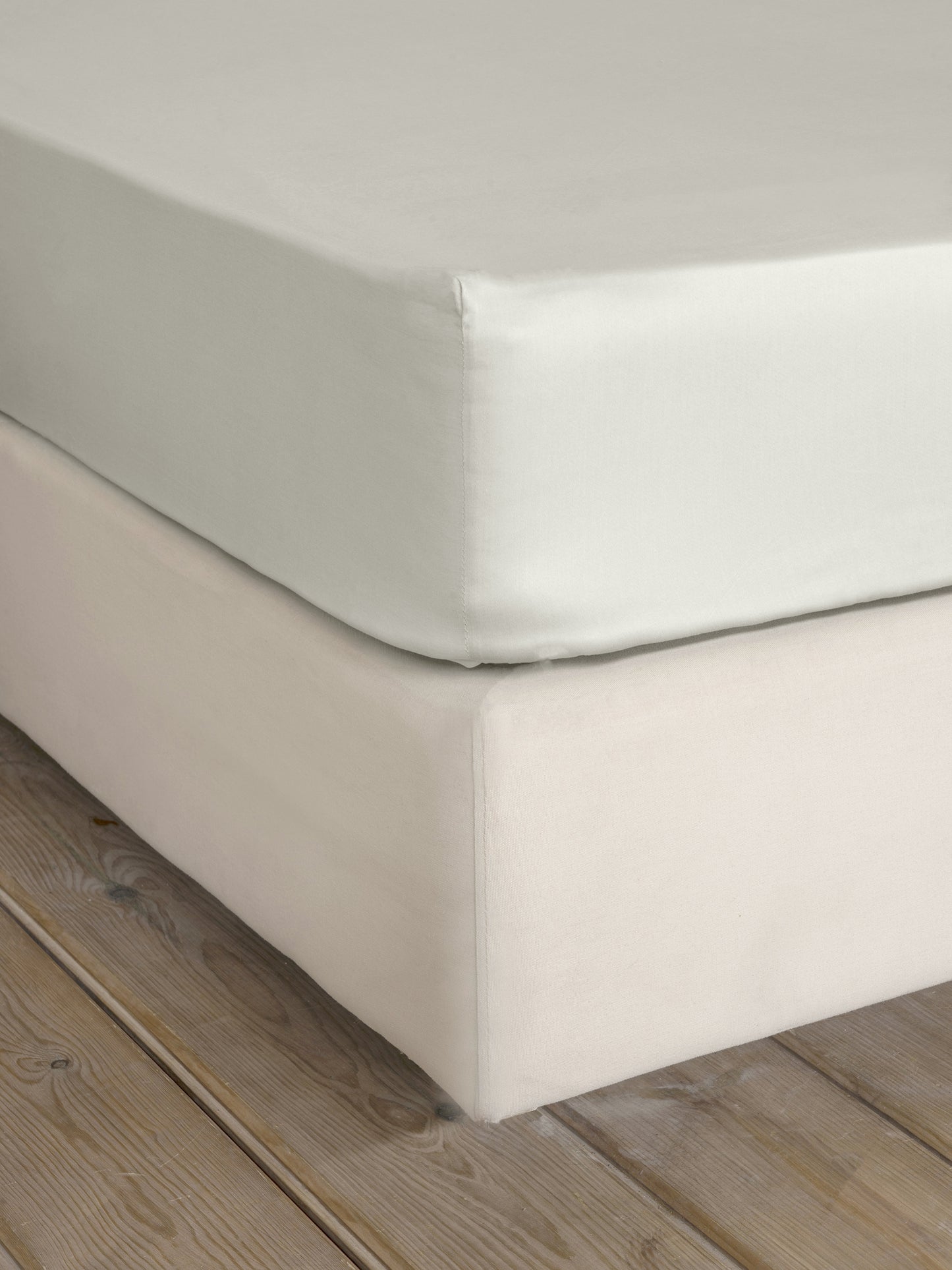 Σεντόνι Γίγας με Λάστιχο Superior Satin - Fog Beige