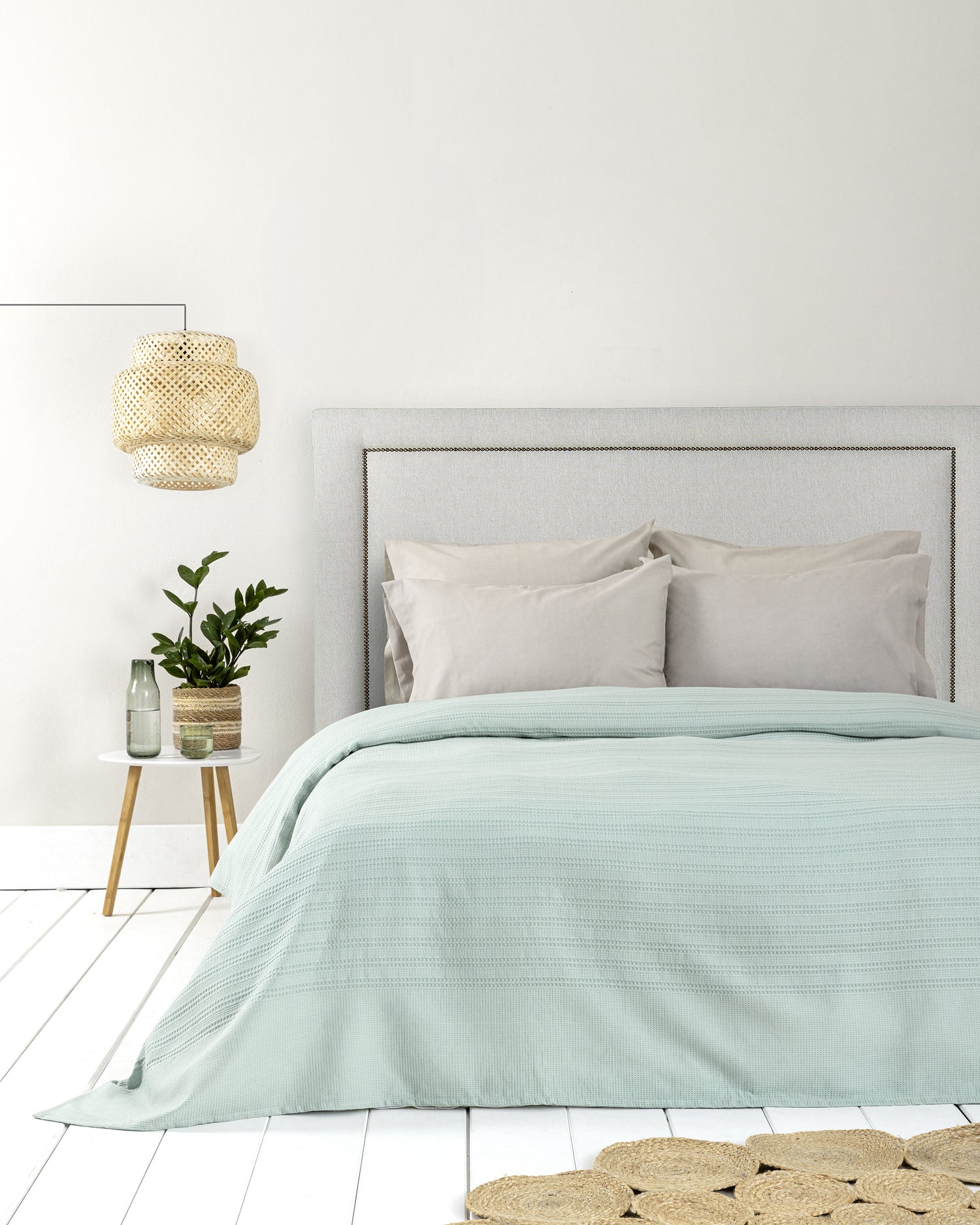 Κουβέρτα Γίγας 240x260 - Dune Minty Blue