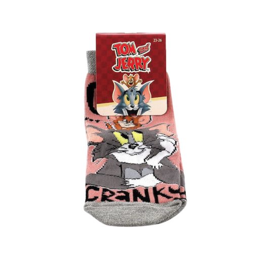 Kάλτσες Παιδικές Tom & Jerry 1 Ζεύγος-tom-jerry-paidikarouxa-aksesouar-kaltses-makries-xeimerines-vamvakeres-tom-jerry-viokal-warnerbros-myhouseandkids