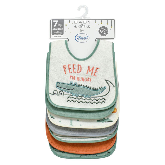 Σαλιάρες Σετ 7 τεμ. Αδιάβροχες - Dimcol - MyHouseandKids