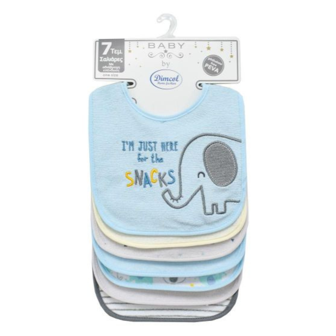 Σαλιάρες Σετ 7 τεμ. Αδιάβροχες - Dimcol - MyHouseandKids
