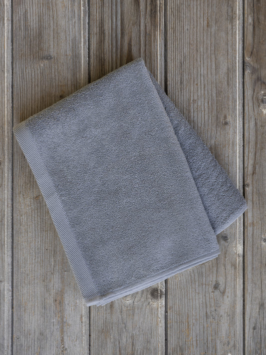 Πετσέτα 80x180 Πισίνας Plaza - Medium Gray - VAT Dyed 460gsm - 100% Βαμβάκι