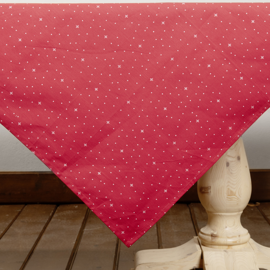 Χριστουγενιατικο Τραπεζομάντηλο Κόκκινο Καρέ 85x85cm - Nima - MyHouseandKids