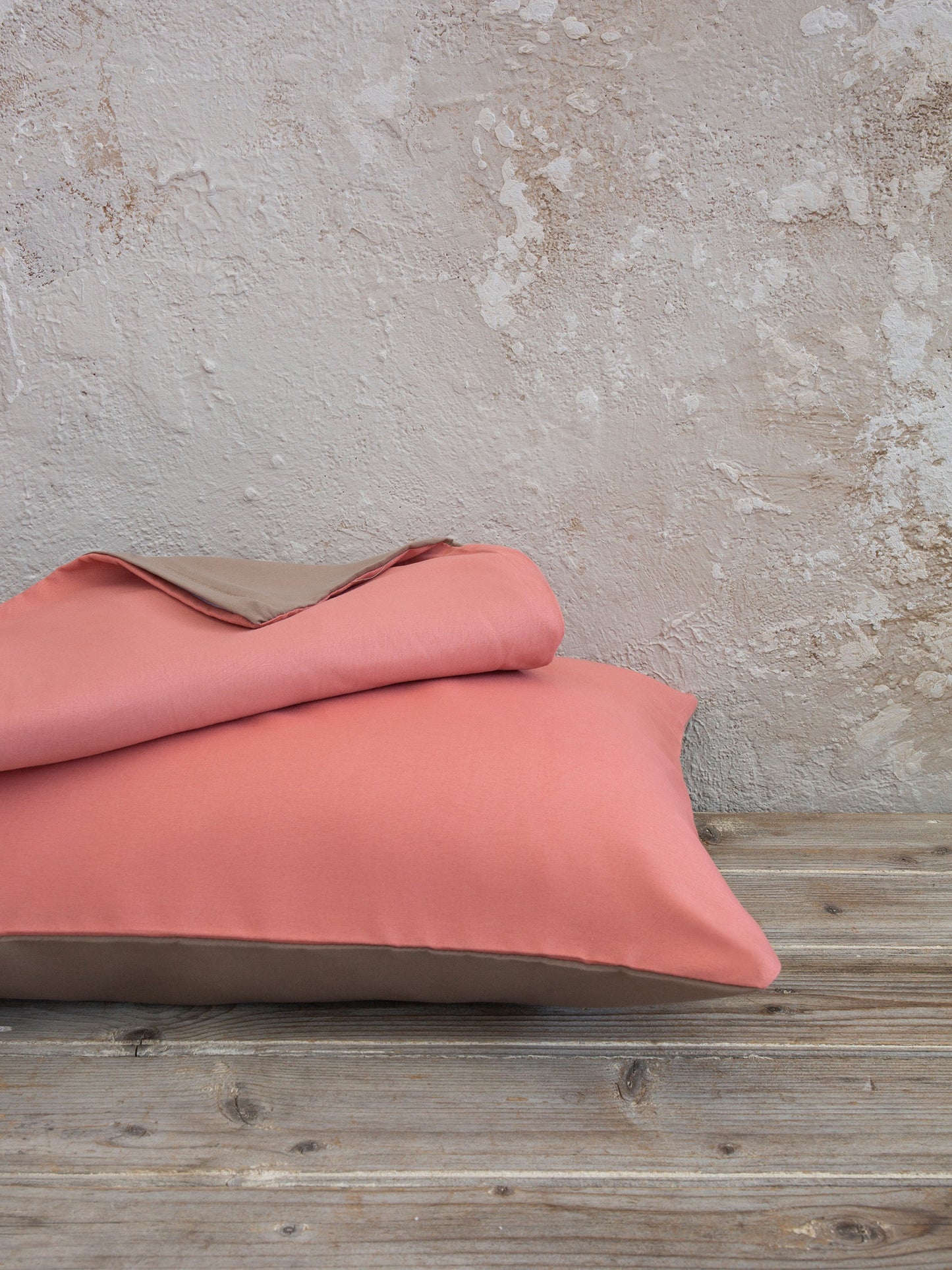 Σετ Παπλωματοθήκη Μονή Abalone - Brown / Terracotta