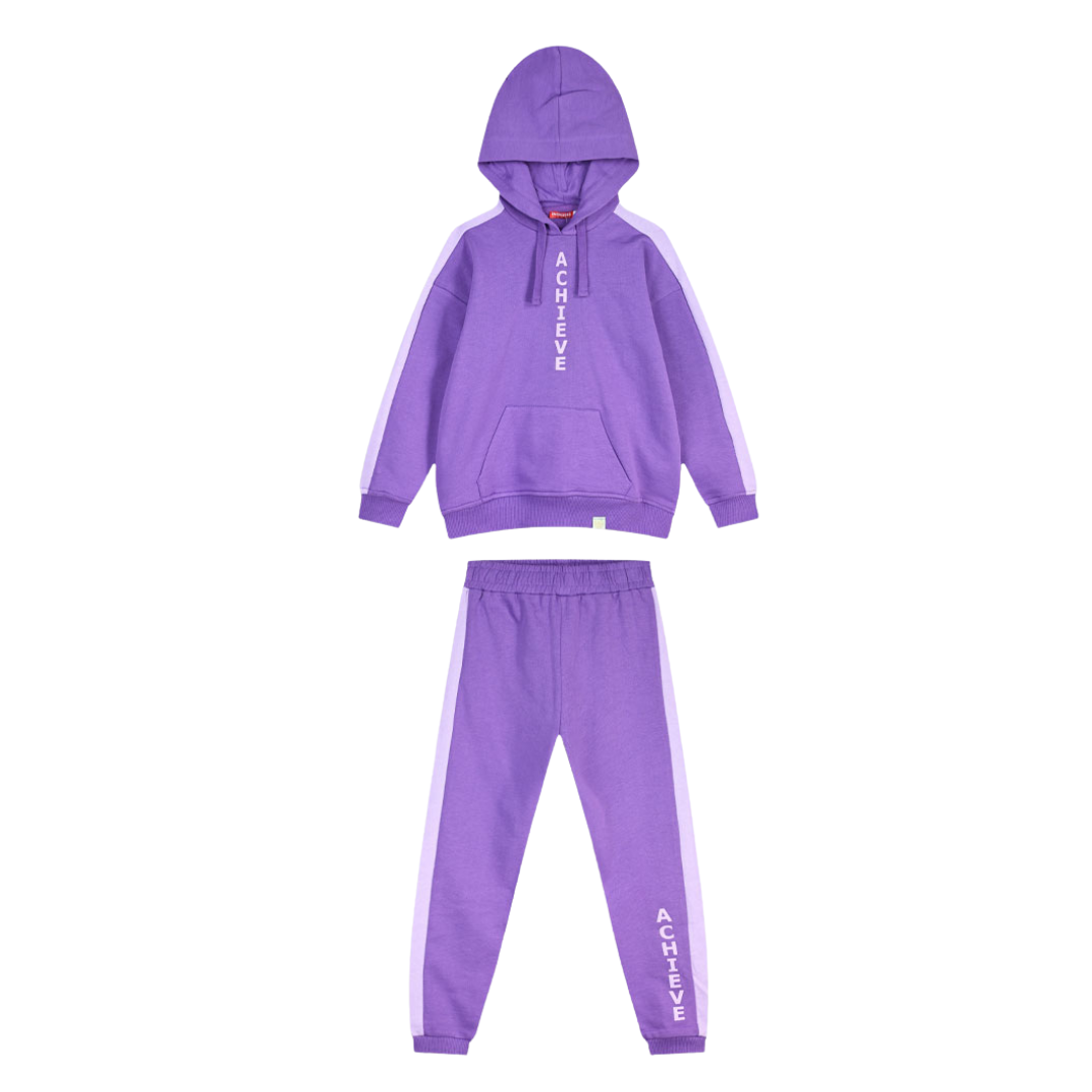 Φόρμα Φούτερ Μωβ "Achieve" - Energiers - MyHouseandKids