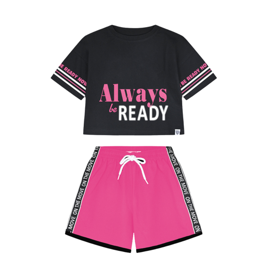 Σετ με Σορτς Μωβ "Always Be Ready" Energiers 16-226285-0 - Energiers - MyHouseandKids