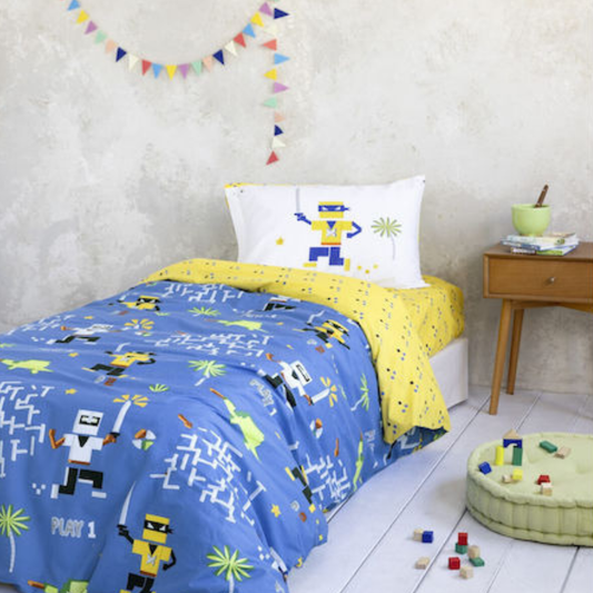 Παπλωματοθήκη Μονή με Μαξιλαροθήκη Atari - Nima - MyHouseandKids