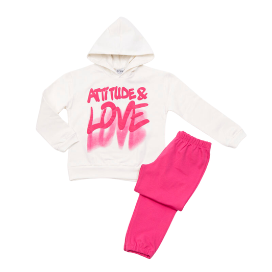 Φόρμα Φούτερ Attitude & Love - Trax - MyHouseandKids