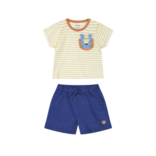 Bρεφικό Σετ Με Σορτς Μπλε Energiers  11-225473-0 - Energiers - MyHouseandKids