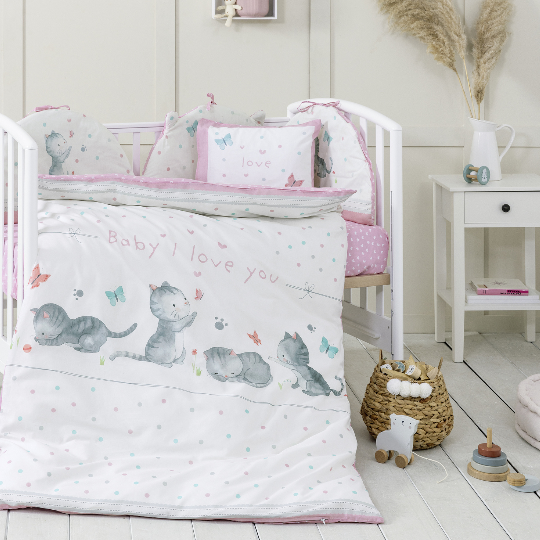 Σεντόνια Σετ Βρεφικά  Κούνιας  Baby Love - Nima - MyHouseandKids