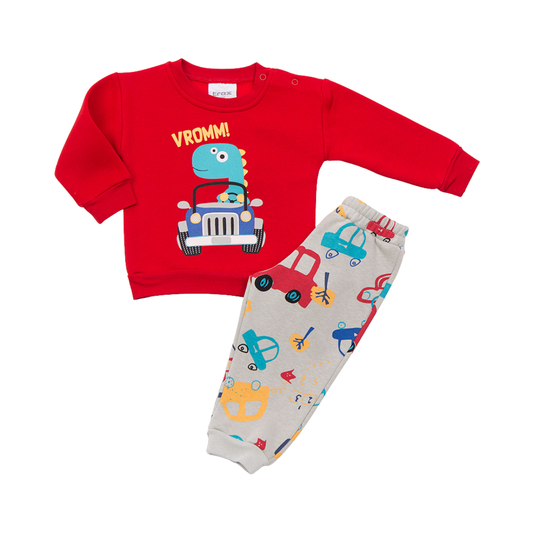 Φόρμα Φούτερ Bebe Kόκκινο - Trax - MyHouseandKids