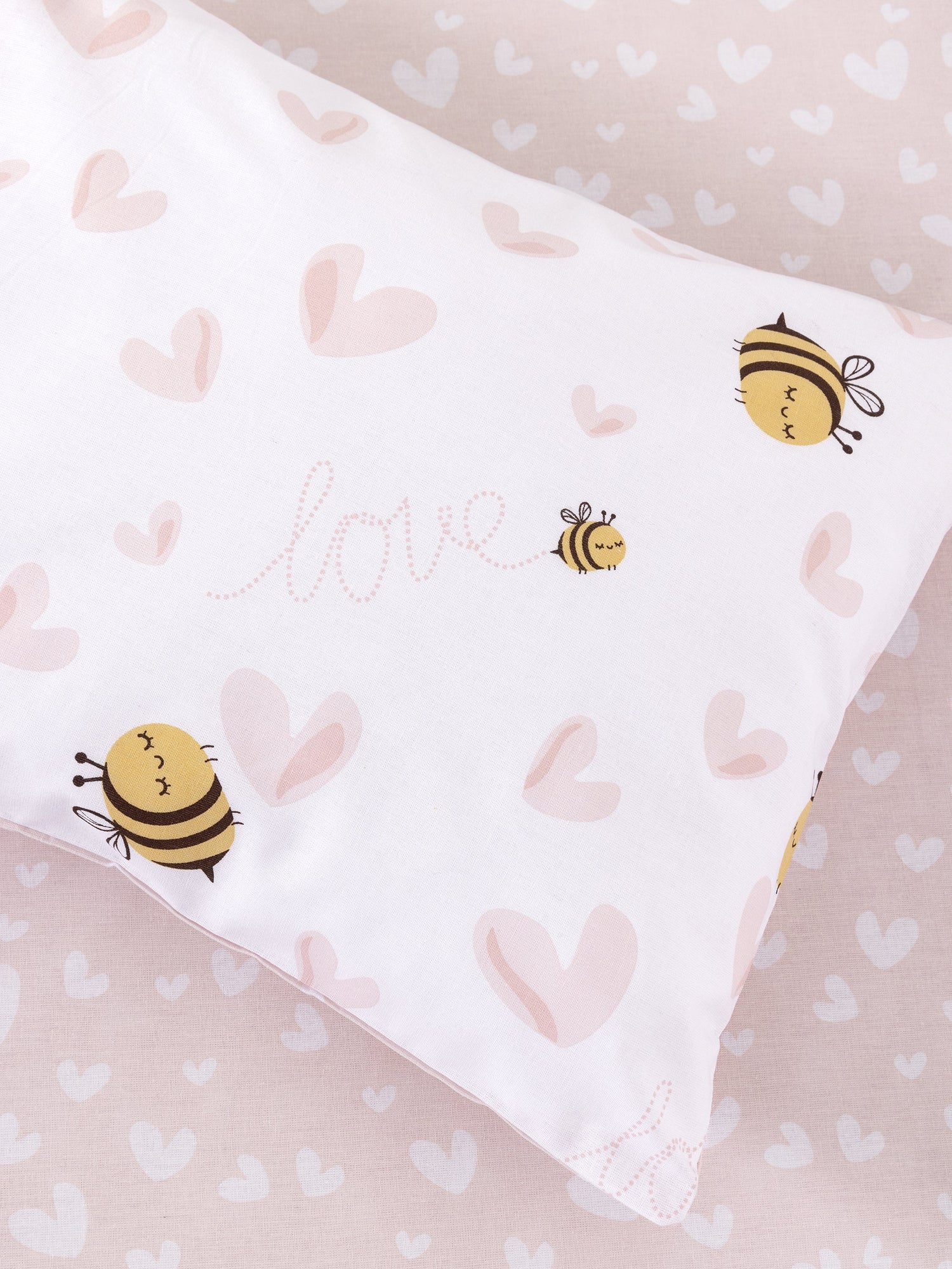 Σετ Παπλωματοθήκη Κούνιας - Bee Love