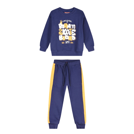 Φόρμα Φουτερ Μπλε "Born To Skate" - Energiers - MyHouseandKids