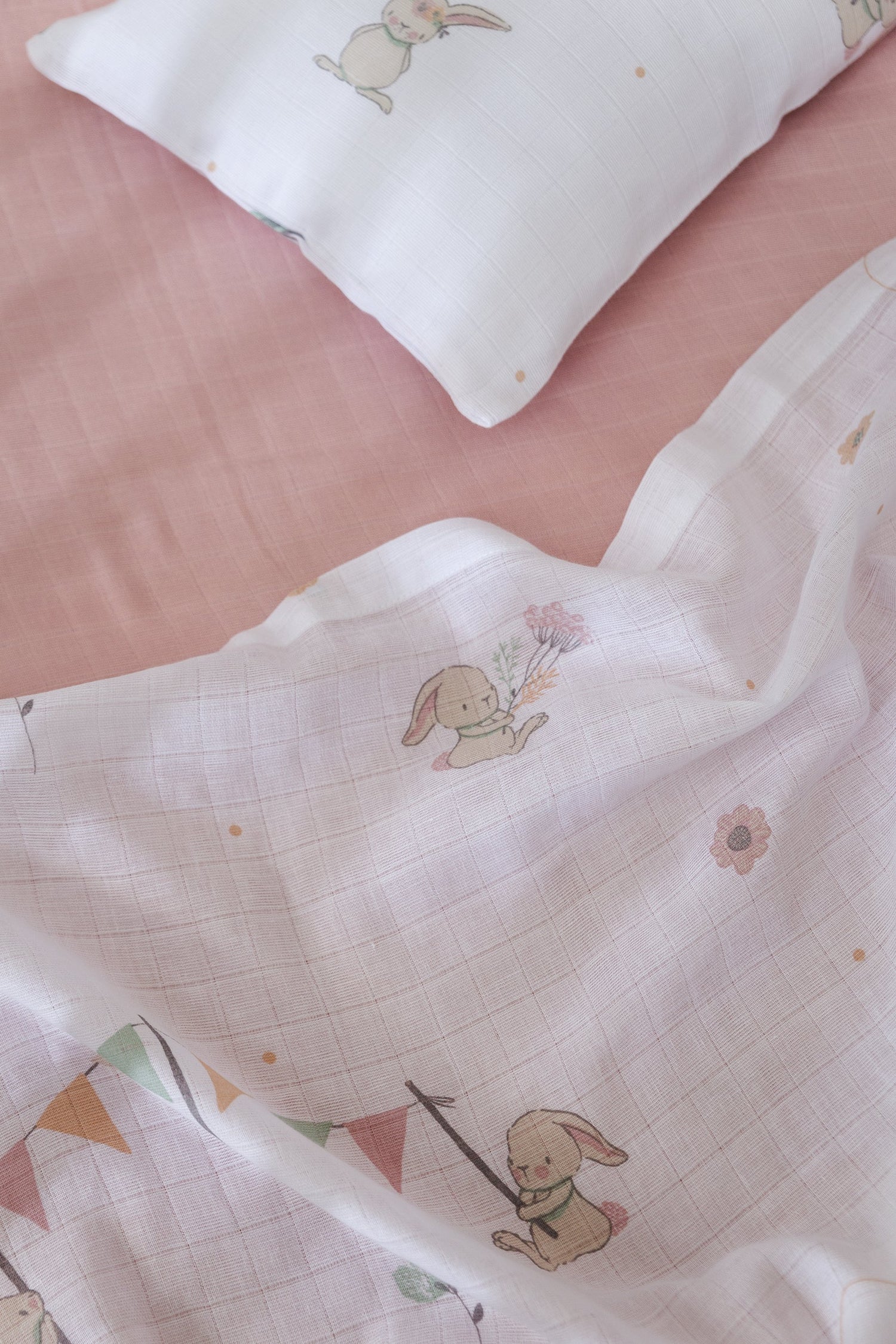 Σετ Σεντόνια Κούνιας - Bunny Love