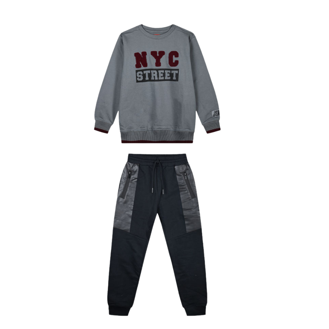 Φόρμα Φούτερ "ΝΥC Street" Μαύρο - Energiers - MyHouseandKids