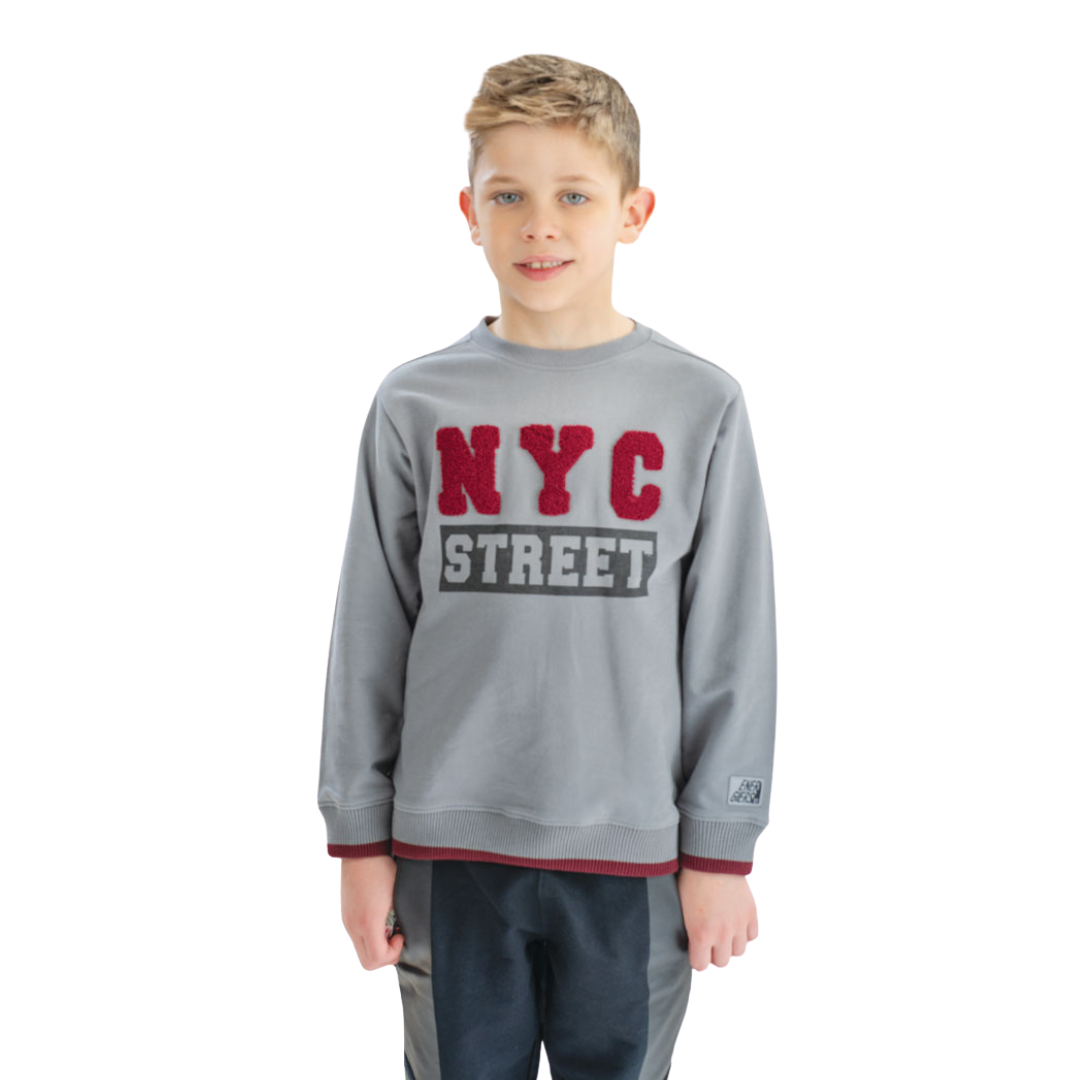 Φόρμα Φούτερ "ΝΥC Street" Μαύρο - Energiers - MyHouseandKids