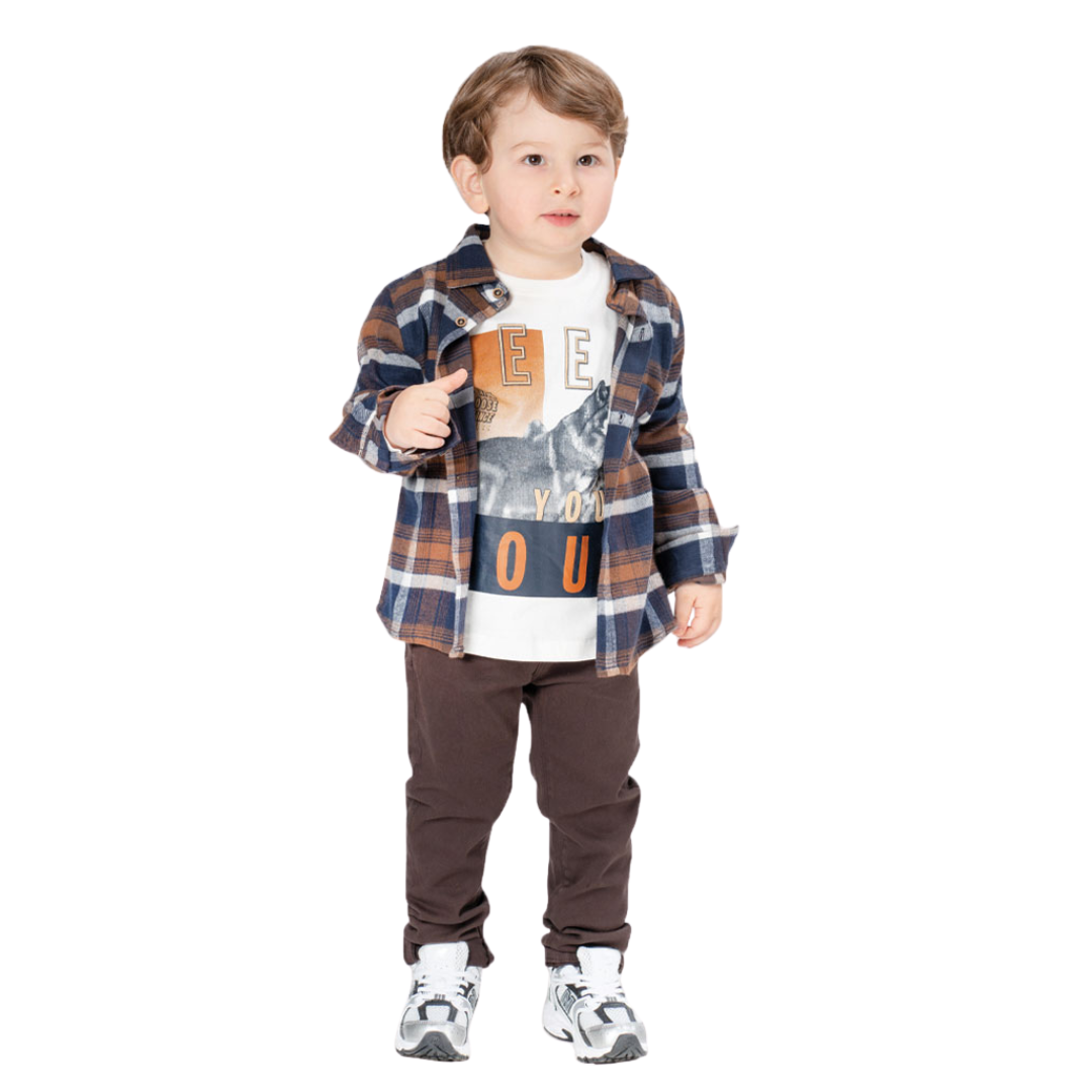 Παντελόνι Chinos Καφέ Αγοριού Energiers 12-124108-2 - Energiers - MyHouseandKids