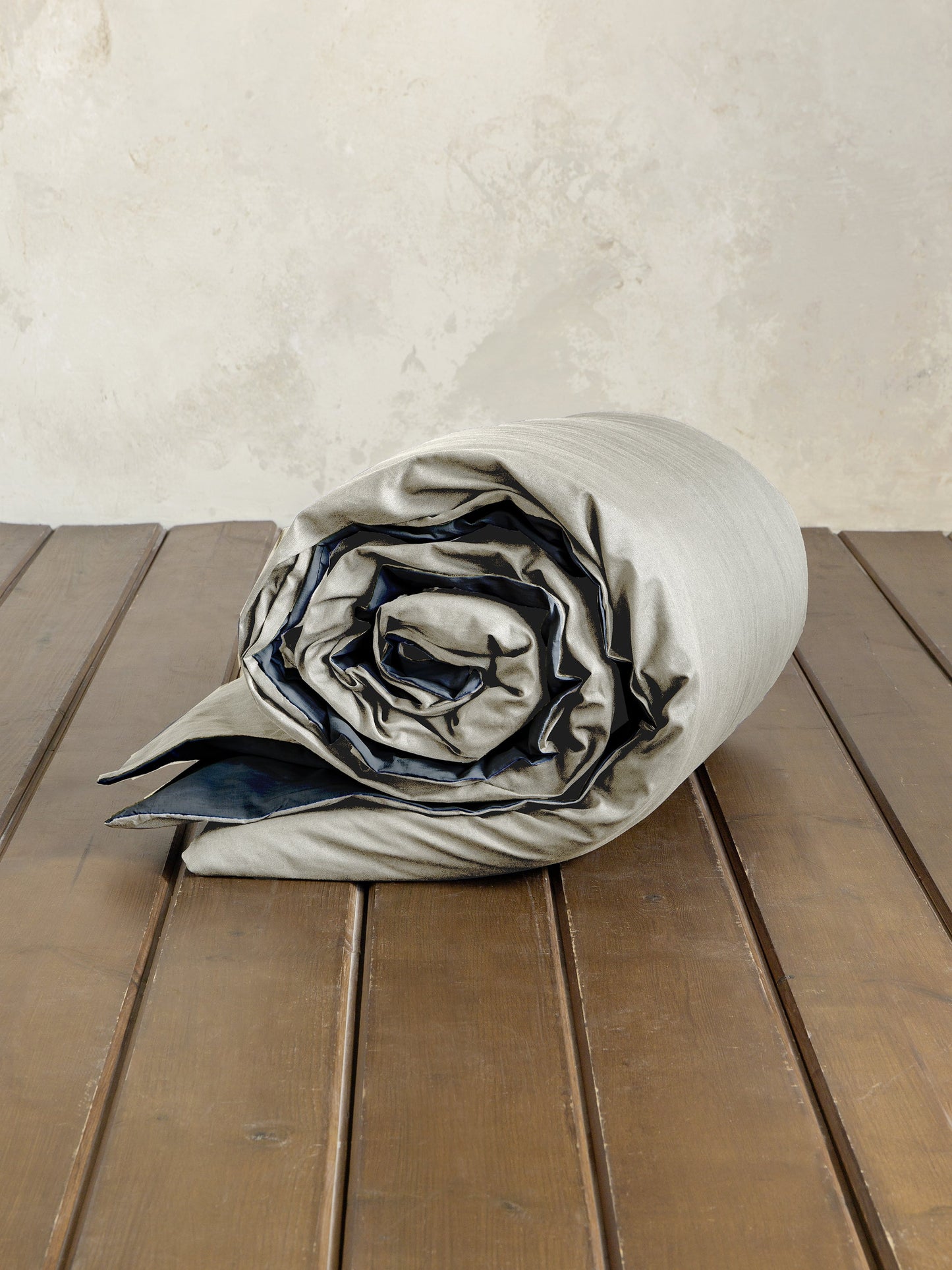 Παπλωματοθήκη Γίγας Colors - Oat Beige / Midnight Gray