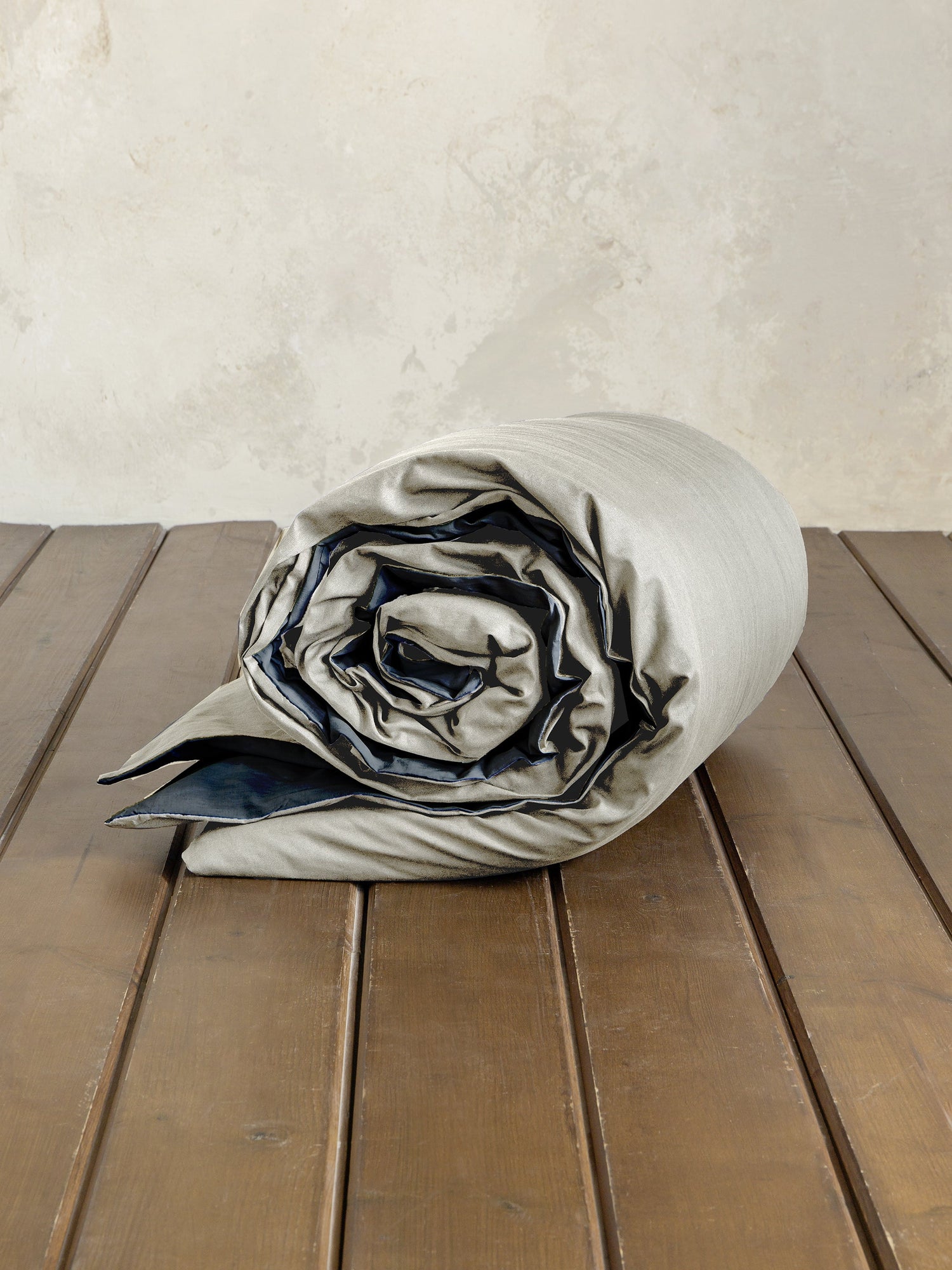 Παπλωματοθήκη Γίγας Colors - Oat Beige / Midnight Gray