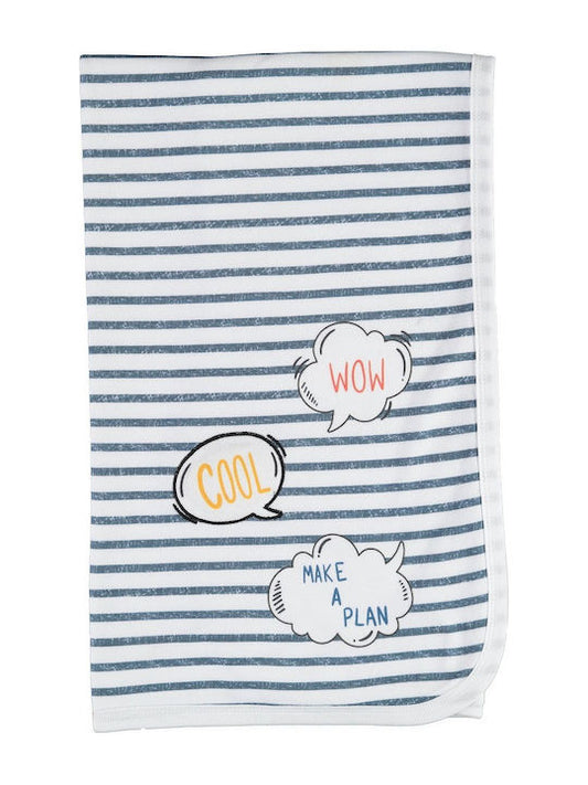 Κουβερτάκι Πάνα Διπλής Όψης "Cool Time" 85x90cm - Bi Baby - MyHouseandKids