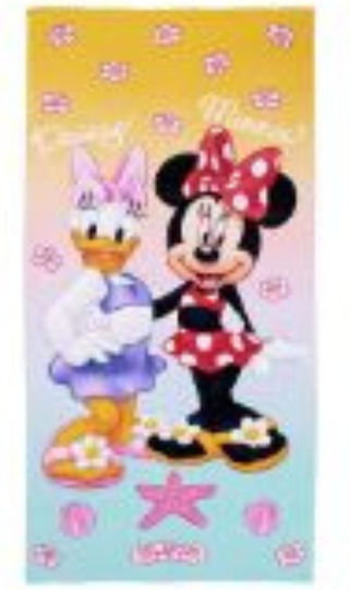Disney Πετσετα Θαλασσης Minnie-Daisy Κοκκινη Microfiber - ΝimaHome - MyHouseandKids
