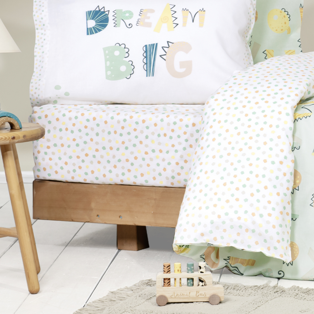 Σεντόνια Σετ Μονά με Λάστιχο Βαμβακερά "Dream Big" Nima Home - Nima - MyHouseandKids