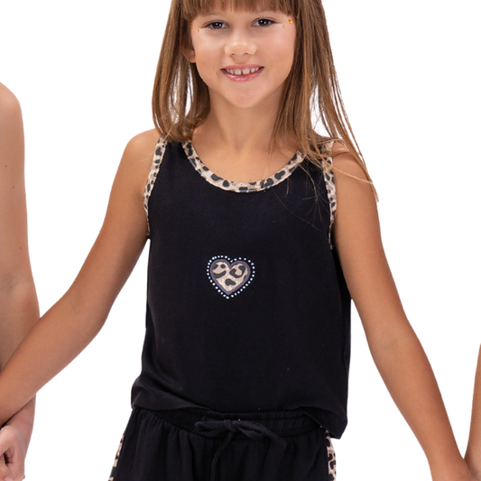 Σετ Κοριτσιού Με Τοπάκι Αμάνικο Και Σορτς Μαύρο Energiers 16-226278-0 - Energiers - MyHouseandKids